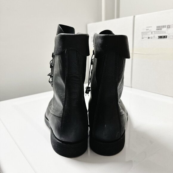 Like New - Addison Shoe Company Men’s Size 11.5 D Black Military Combat Boots - Picture 4 of 6